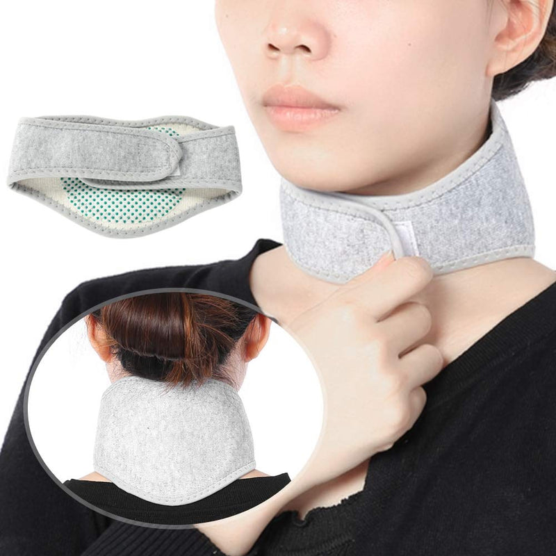 Salmue Neck Warmer with Tourmaline, Magnetic Health Therapy Self-Heating Deep Heat Infrared Neck Massager Cervical Spine Protection Spontaneous Heating Strap, Washable usable - NewNest Australia