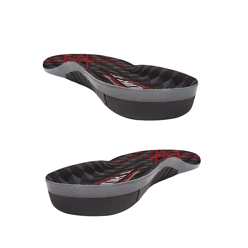 MOISO GEL Sports Work Comfort Insoles with Arch Support, Trimmable Inserts for Running Shoes Work Boots Trainers, Relieve Foot Pain for Men & Women 9-10 UK Women / 8-8.5 UK Men Black - NewNest Australia