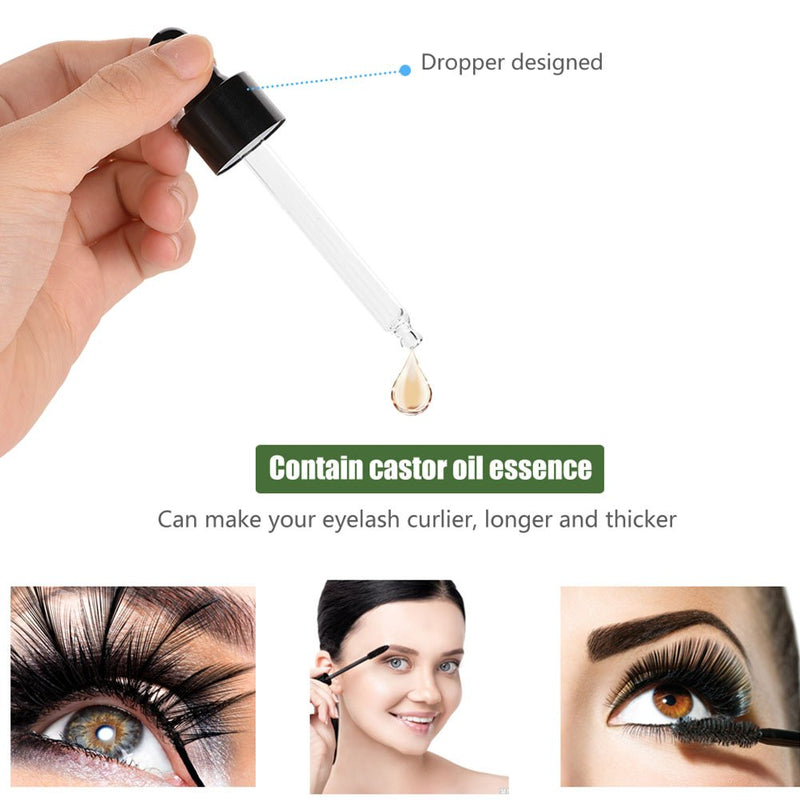 Eyelash Enhancer Longer Natural Castor Oil Eyelash Growth Serum Liquid Essence Thicker Treatment Makeup, 30 ML - NewNest Australia