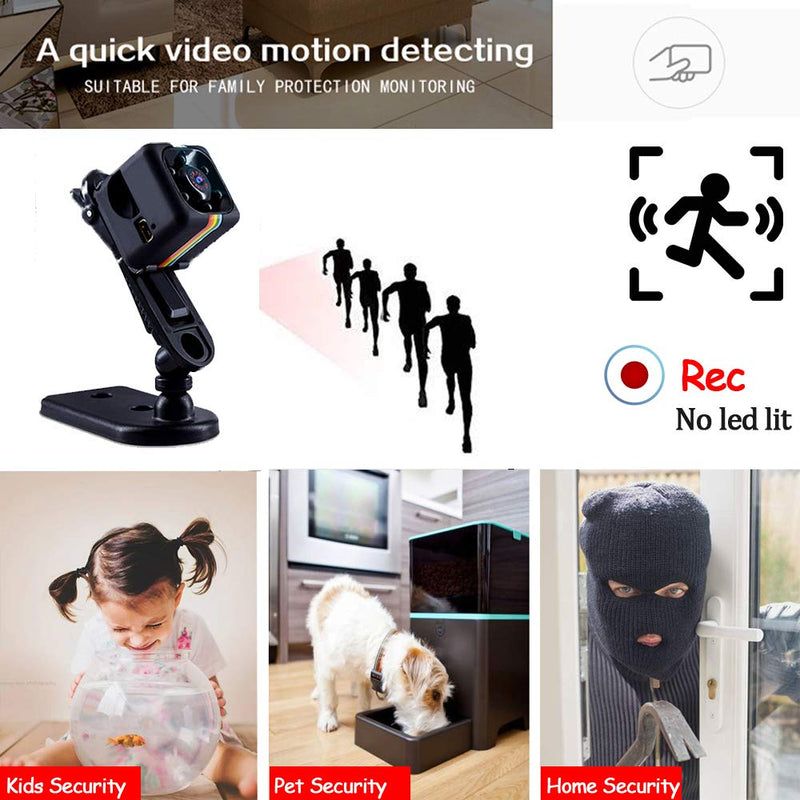 Mini Wireless 1080P Security Camera Motion Activated Small Indoor Outdoor Nanny Cam for Cars Home Apartment (Exclude SD Card) (Small Camera) - NewNest Australia