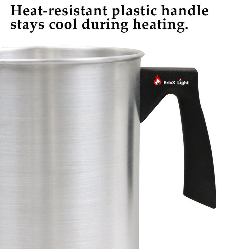 EricX Light Candle Making Pouring Pot, 4 pounds, Dripless Pouring Spout & Heat-Resisting Handle Designed Wax Melting Pot, Aluminum Construction Candle Making Pitcher - NewNest Australia