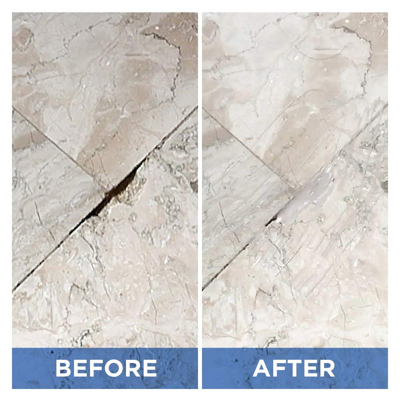 MagicEzy Stone Repair Ezy: (Black) Marble, Granite, Quartz Countertop Chip Repair Kit | Stone Fix, Laminate, Corian, Travertine| Super Strong Seam Filler Black - NewNest Australia