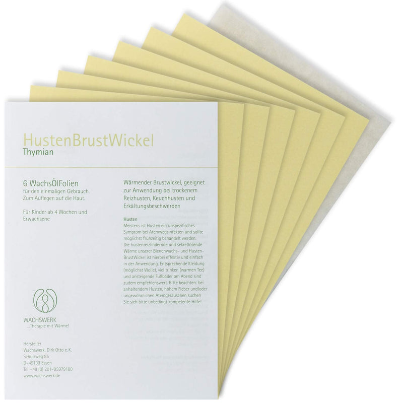 COUGH CHEST Wrap Thyme Waxwork 6 pcs - NewNest Australia