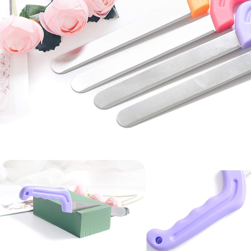 Tinsow Floral Foam Knife Florist Professional Cutting Knife for Flower Foam Block, Cake, Fruit, Utility Knife for Floral Foam Block Bricks (Light Purple) - NewNest Australia