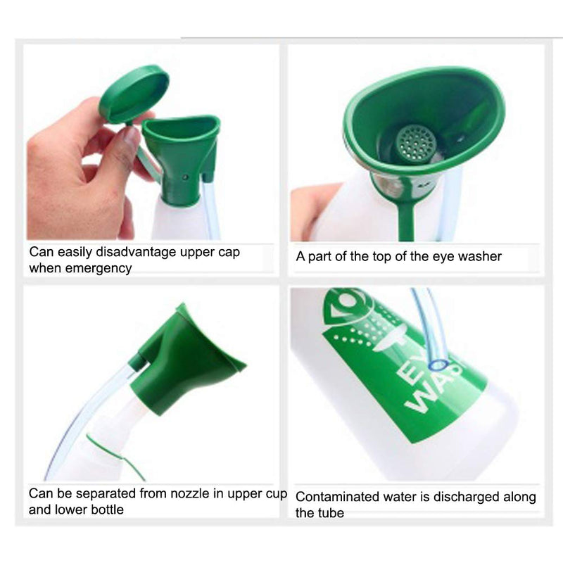 Eye Cup 300ml Korea Tritan Copolyester (BPA Free) Portable Emergency Removal Foreign Matter Eye Clean System with Pressing Pipet Eye Wash +Eye Wash Cup - NewNest Australia