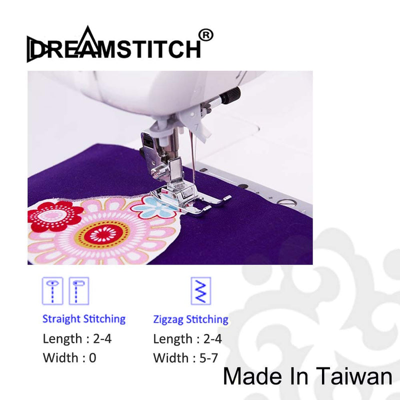DREAMSTITCH Snap On 7mm Open Toe Foot Appliqué Presser Foot for Brother, Babylock, Singer, Babylock, Elna, Janome, Juki and More Sewing Machine ALT: 40080962, 718W, JU-5900-01Z - NewNest Australia