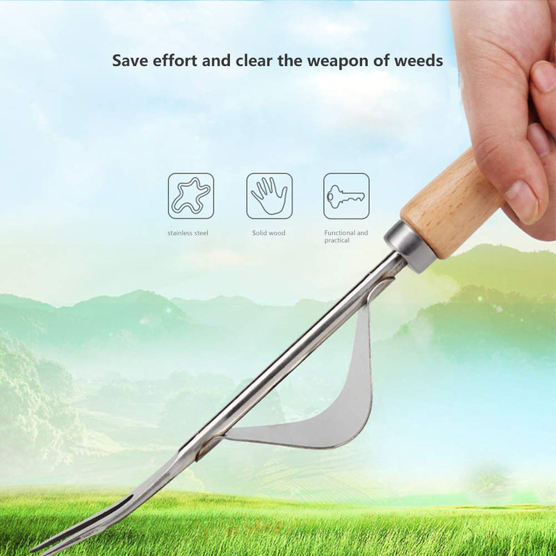 Creatsnow Stainless Manual Weed Puller Bend-Proof,Garden Hand Weeder Manual Weed Puller,Weeding Tool Bend-Proof Premium Gardening Tool for Easy Weed Removal and Deeper Digging Style 1 - NewNest Australia