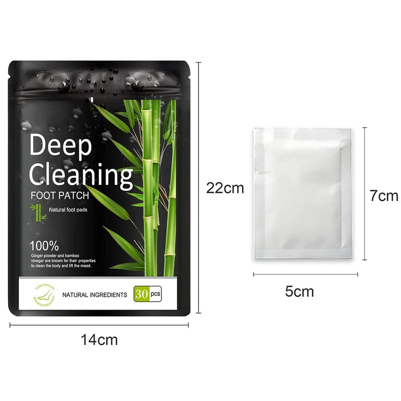 Foot Detox Patches, 30 Pcs Natural Deep Cleansing Detox Foot Patches for Relieve Body Stress, Improve Sleep Quality, Enhance Blood Circulation 30PCS - NewNest Australia