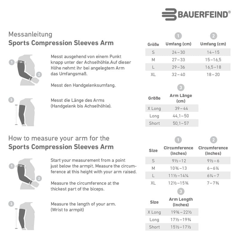 Bauerfeind Arm Sleeve "Sports Compression Sleeves Arm", 1 Pair Sports Compression Bracelets, Unisex, Arm Warmers For Ball And Endurance Sports For Strengthening Muscles, Arm Warmers, Red - NewNest Australia