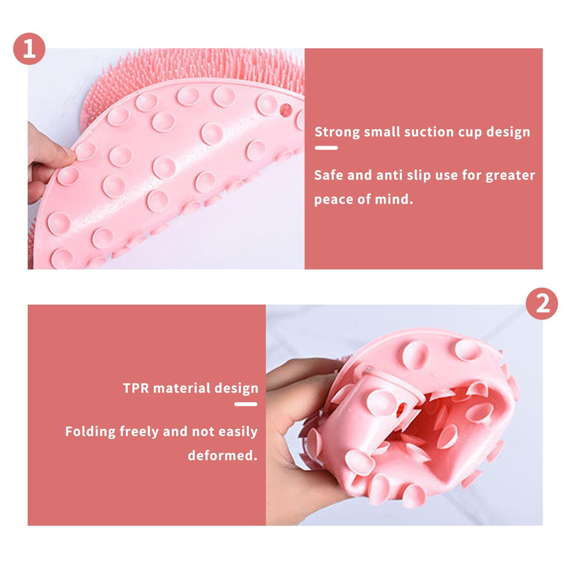 Shower Foot Scrubber, Foot Washer, Bath Massage Pad With Non-Slip Suction Cups, Cleans, Relaxation, Exfoliates, Massages Your Feet Without Bending, Foot Circulation & Relieves Tired Feet (Green) - NewNest Australia