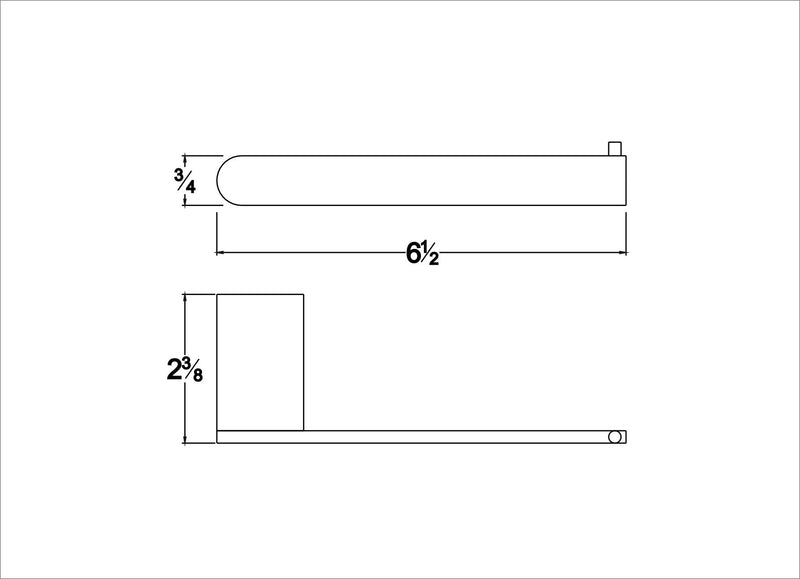 Dawn 96019005BN Contemporary 9601 Series Toilet Roll Holder, One Size, Brushed Nickel - NewNest Australia