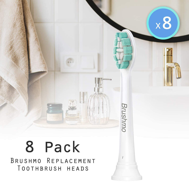 Brushmo Replacement Toothbrush Heads Compatible with Sonicare Electric Toothbrush 8 Pack - NewNest Australia