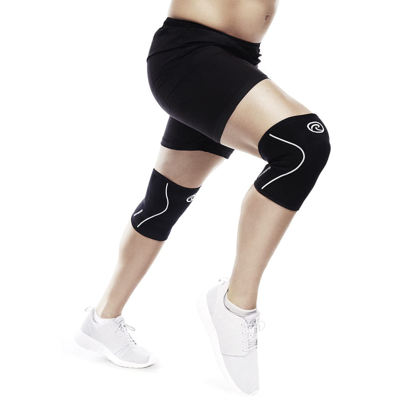 Rehband Knee Support 3 Mm Neoprene, Lightweight Knee Support For Men And Women, Bandage Knee For Endurance Sports, Breathable Sports Bandage, Colour: Black, 1 Pair, Size: L - NewNest Australia