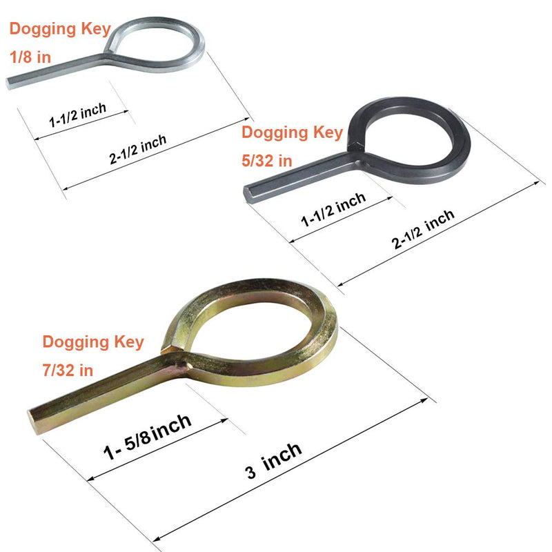 Joneaz Hex Dogging Key 1/8 inch 5/32 inch and 7/32 inch for Push Bar Panic Exit Device,Metal Dog Keys Kit 15-Piece, 3 Size - NewNest Australia