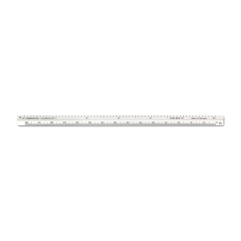 Alumicolor 3610-1 Aluminum Combination Pocket Scale, 6IN, Silver 6 Inch - NewNest Australia