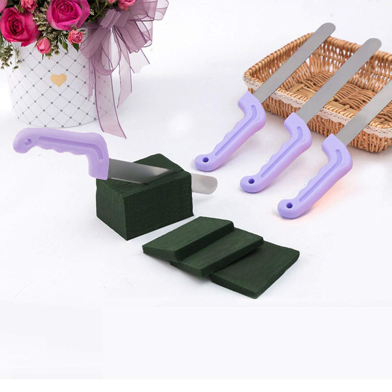 Tinsow Floral Foam Knife Florist Professional Cutting Knife for Flower Foam Block, Cake, Fruit, Utility Knife for Floral Foam Block Bricks (Light Purple) - NewNest Australia