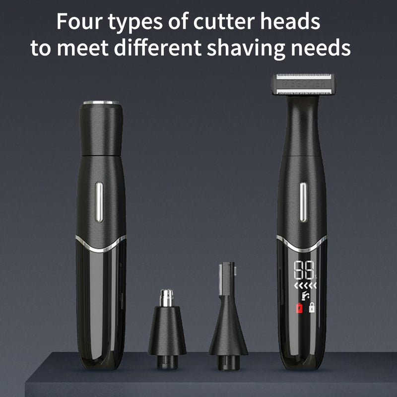 Obest Nose Hair Trimmer, Nose Hair Trimmer, Ear Hair Trimmer, 4 In 1 Usb, Professional Painless Ear Hair Trimmer For Men And Women, Body Or Face Razor, Ipx7 Waterproof - NewNest Australia