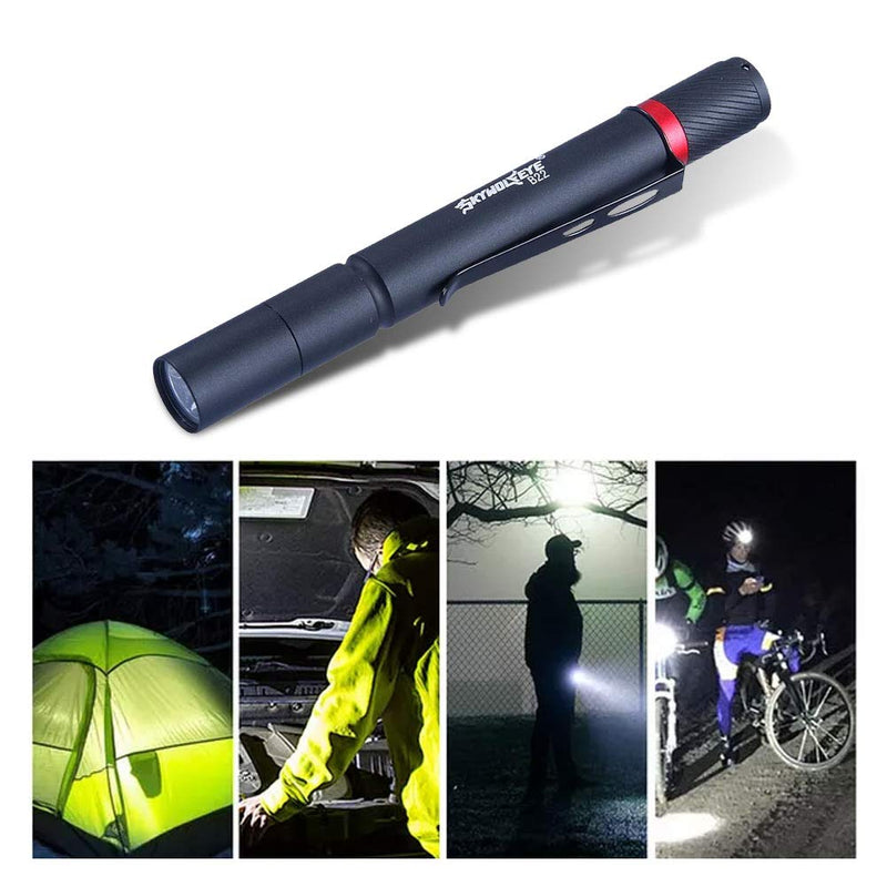 700 Lumen LED Pen Flashlight,10 Pcs Small Flashlights, EDC XPE Medical Nurse Penlight with Clip 10 Pcs#Black - NewNest Australia