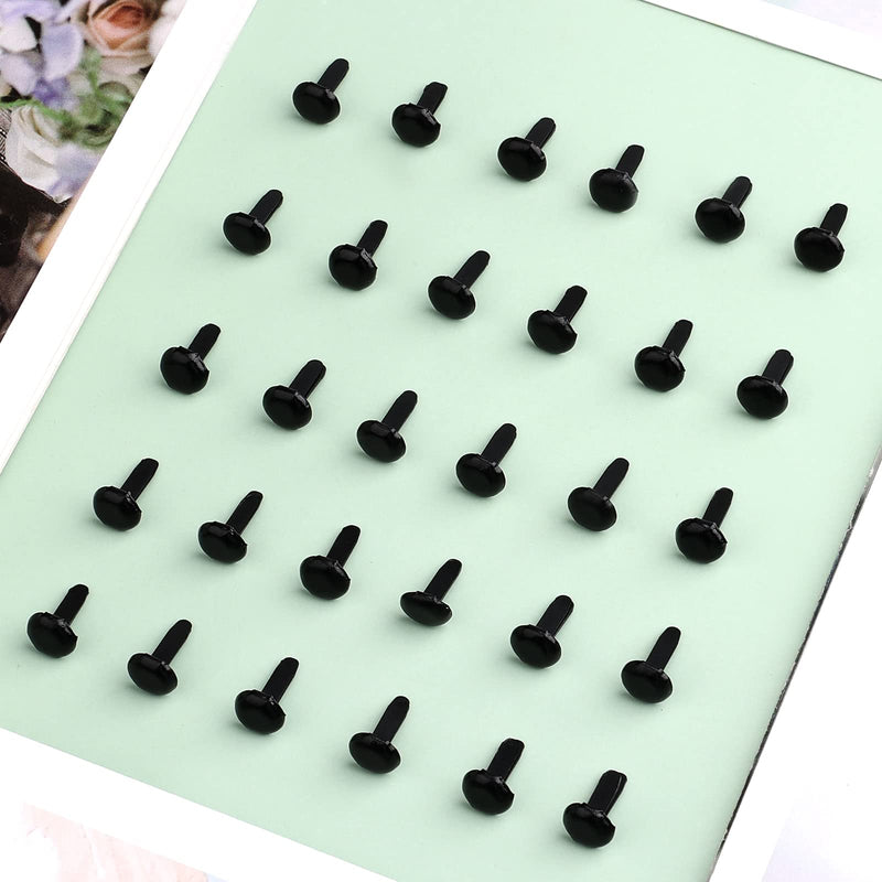 AIEX 600pcs Metal Paper Fasteners Round Brass Fasteners Split Pins for DIY Crafts Projects, Scrapbooking, Office, 0.47x0.3inch (Black) Black - NewNest Australia