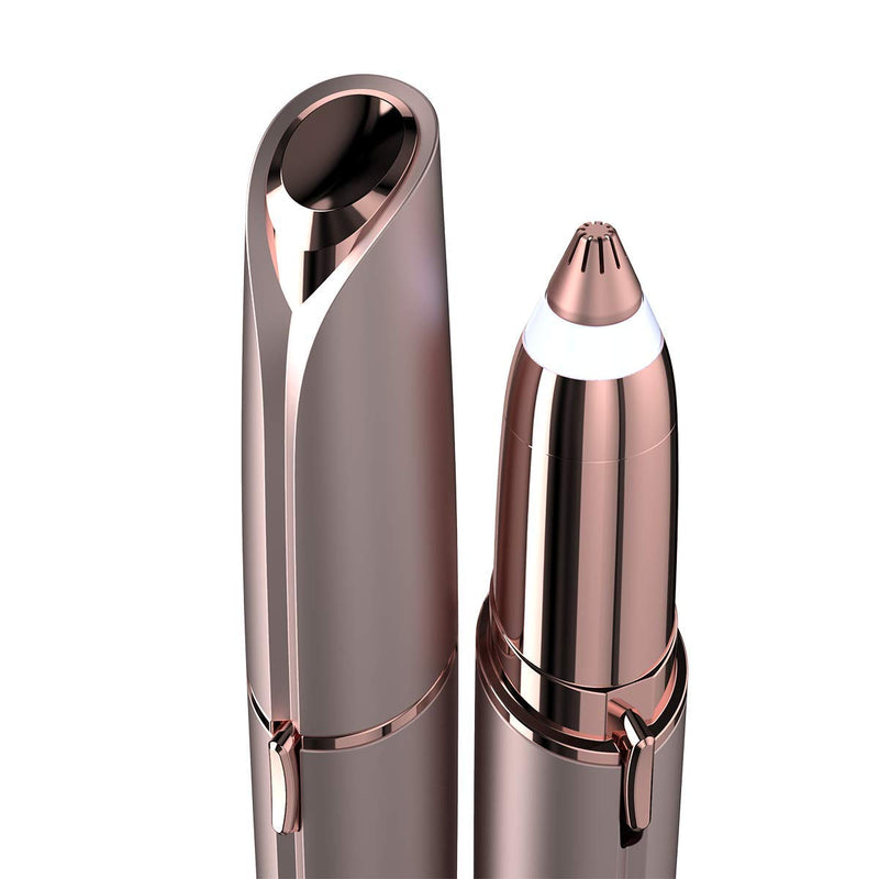 Finishing Touch Flawless Brows Precision Eyebrow Razor, Electric Facial Hair Remover For Sensitive Skin, Painless Women'S Shaver For Face - Rechargeable, Blush - NewNest Australia