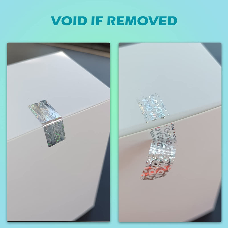 Silver Hologram Tamper Proof Stickers Warranty Void Seal Security Labels Genuine Hologram Labels with Unique Sequential Serial Numbering Tamper evident Stickers(320pcs) 1-320pcs - NewNest Australia