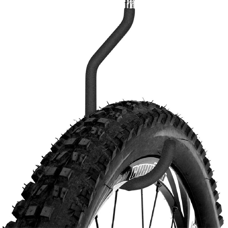 SMARTOLOGY 8 Pack Bike Hanger Storage Hook Rack, Rubber Coated Heavy Duty Large Screw in Ceiling Hooks for Garage Wall and Ceiling Bicycle Storage, Utility Tool Hanger (Black) Black - NewNest Australia