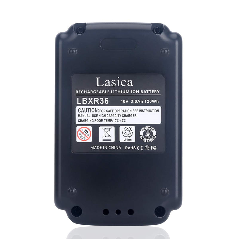 Lasica 40V MAX Lithium Battery LBX2040 LBXR36 Replacement for Black & Decker 36V 40V Cordless Tools Battery LHT2240CFF LCS1240B LST136B LCC140 LCC340C LSWV36 LCS40 Black and Decker 40V Lithium Battery - NewNest Australia