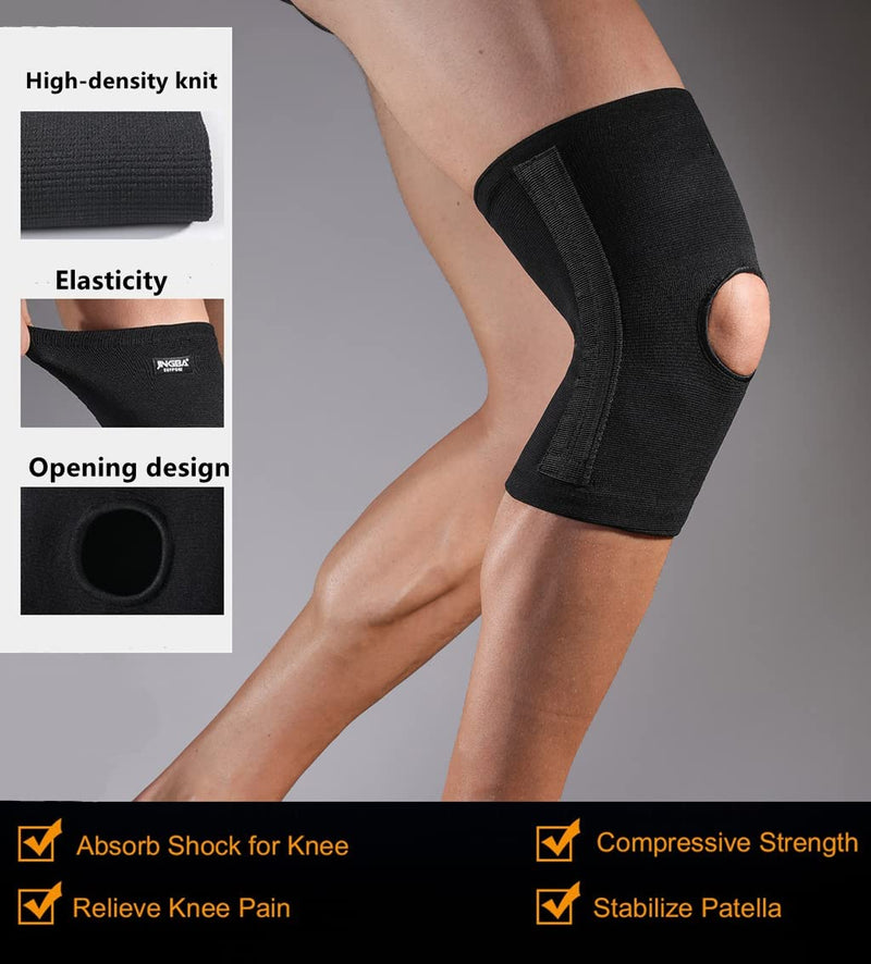 Solo Actfit Knee Support Compressions, Orthopedic Knee Support With Side Stabilizers, Breathable Knee Support For Sports Football Volleyball Crossfit Knee Pain Arthritis (One Pair, L/Xl) - NewNest Australia