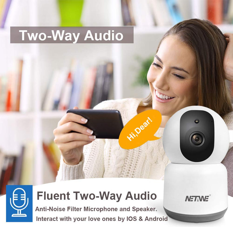 [2021 New] 4MP Security Camera Wifi IP Camera Dual Band 5Ghz/2.4Ghz Indoor Home Wireless Camera for Dog Pet Baby Nanny Monitor Camera Cam Night Vision Tow Way Audio Motion Human Detection SD Recording - NewNest Australia