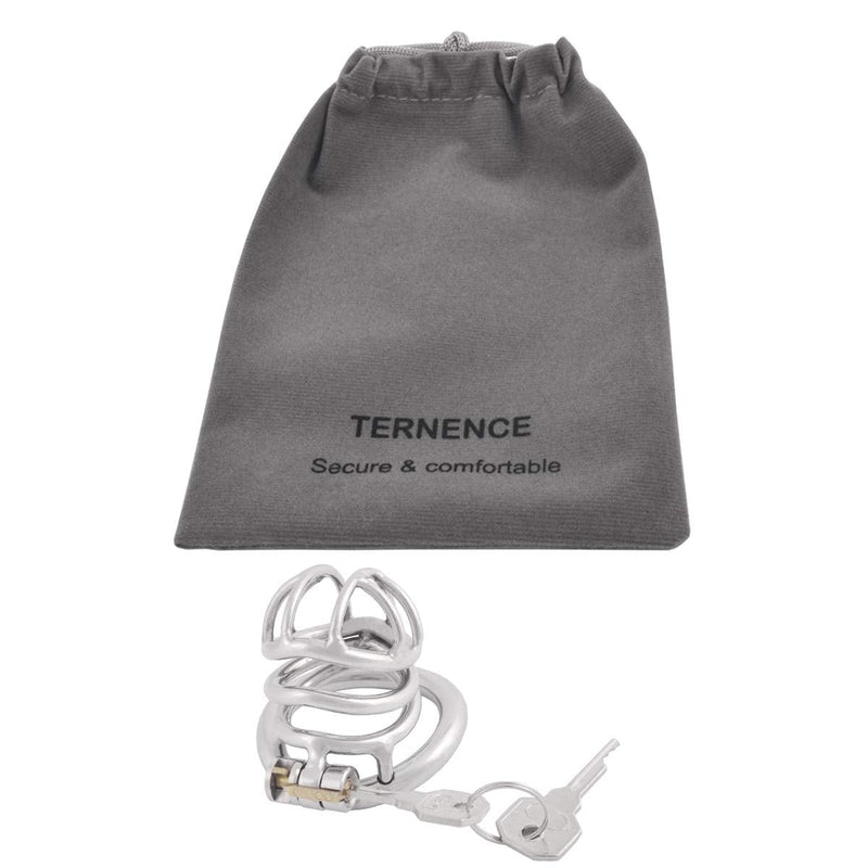 TERNENCE Stainless Steel Small Male Chastity Device Ergonomic Design Stealth Lock for Adults Solitary Extreme Confinement Cage S040 (1.57 inch / 40mm) 1.57 Inch (Pack of 1) - NewNest Australia