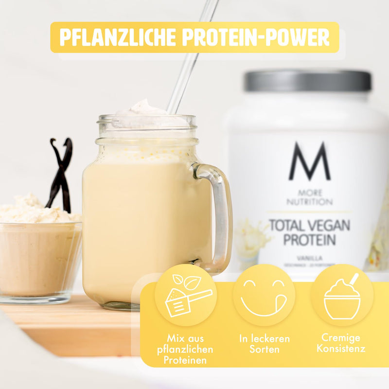 MORE NUTRITION Total Vegan Protein, 600g, Vanilla Vanilla - NewNest Australia