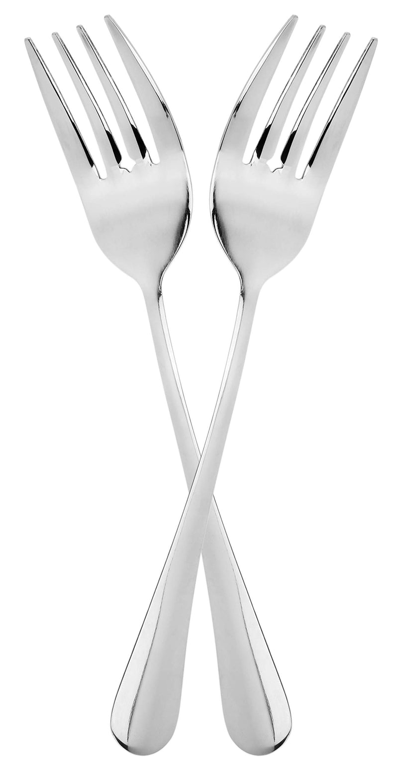 NewNest Australia - Serving Fork (2 Pack) Set of Two (2)- Elegant Top of the Line Serving Forks, Serving Utensil, Buffet & Banquet Style Serving Forks, 9' Durable Stainless Steel with Mirrored Finish 