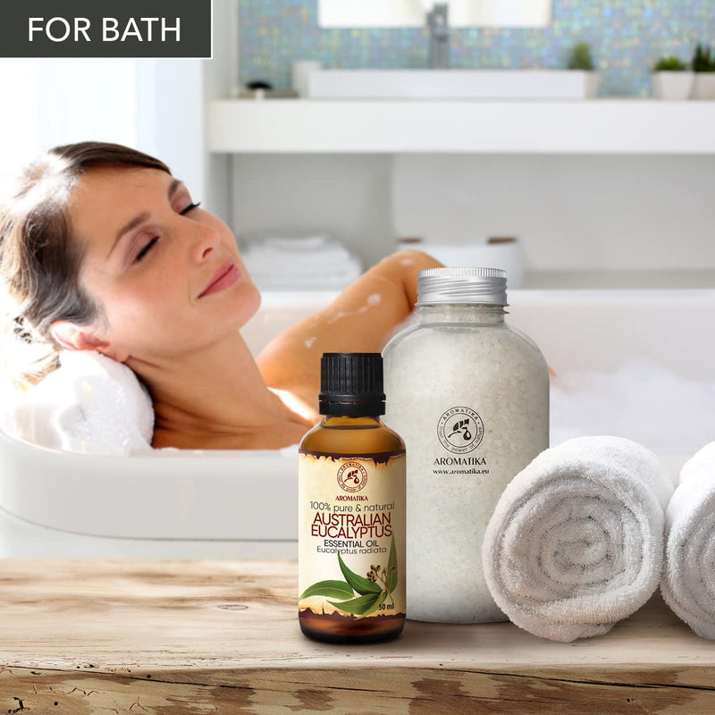 Australian Eucalyptus Oil 50 Ml - Eucalyptus Radiata - 100% Pure & Natural Oil - Australia - Best For Sauna - Aroma Diffuser - Oil Burner - Bathroom - Best For Beauty - NewNest Australia
