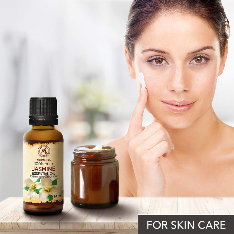 Jasmine Oil 30 Ml - Jasminum Officinal - Natural Pure Essential Jasmine Oil For Beauty - Aromatherapy - Oil Burner - Diffuser - Sauna - Room Fragrance - Body Care - NewNest Australia