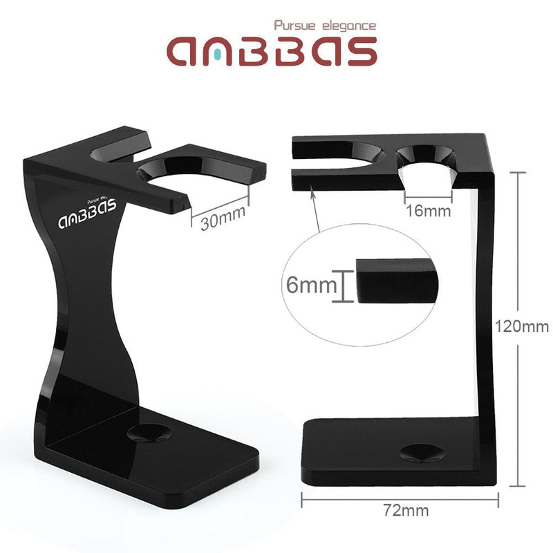 Anbbas Men's Gift Set Shaving Brush Pure Badger Hair Shaving Brush Badger Shaving Soap Shaving Bowl with Shaving Stand Made of Acrylic Wood - NewNest Australia