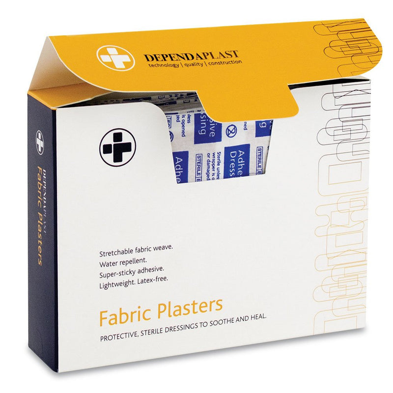 Reliance Medical - DENTAPLAST Premium Fabric Plasters - Protective, Sterile, Brown Dressings to Soothe And Heal, With Stretchable, Water-Repellent Fabric, Box of 50 (7.5cm x 5cm) 7.5x5 cm (Pack of 50) - NewNest Australia