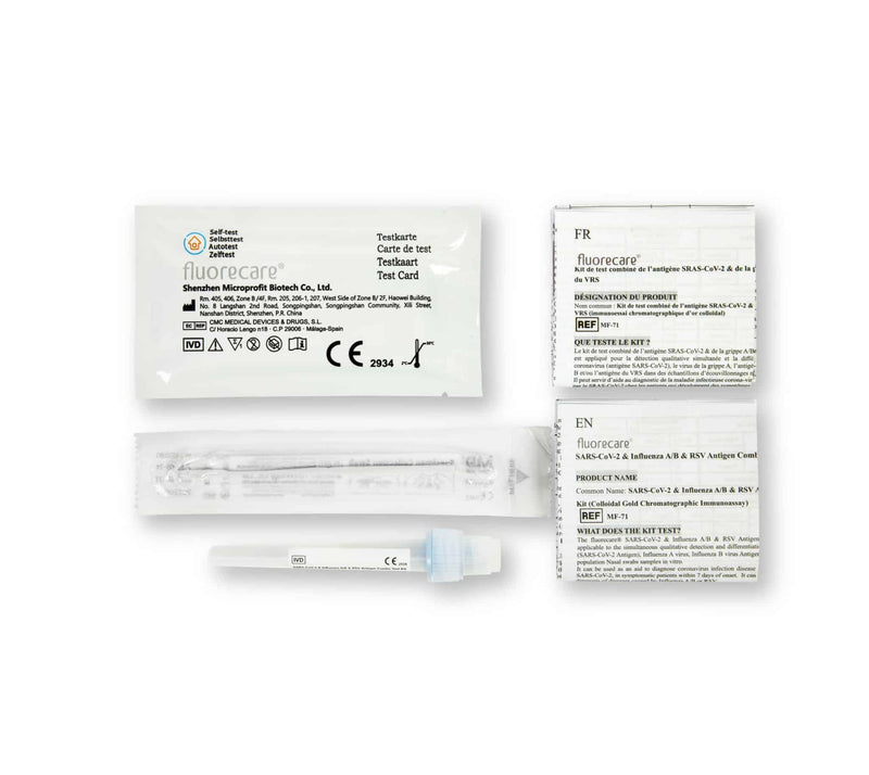 fluorecare® SARS-CoV-2, Influenza A/B & RSV combo rapid test - NewNest Australia