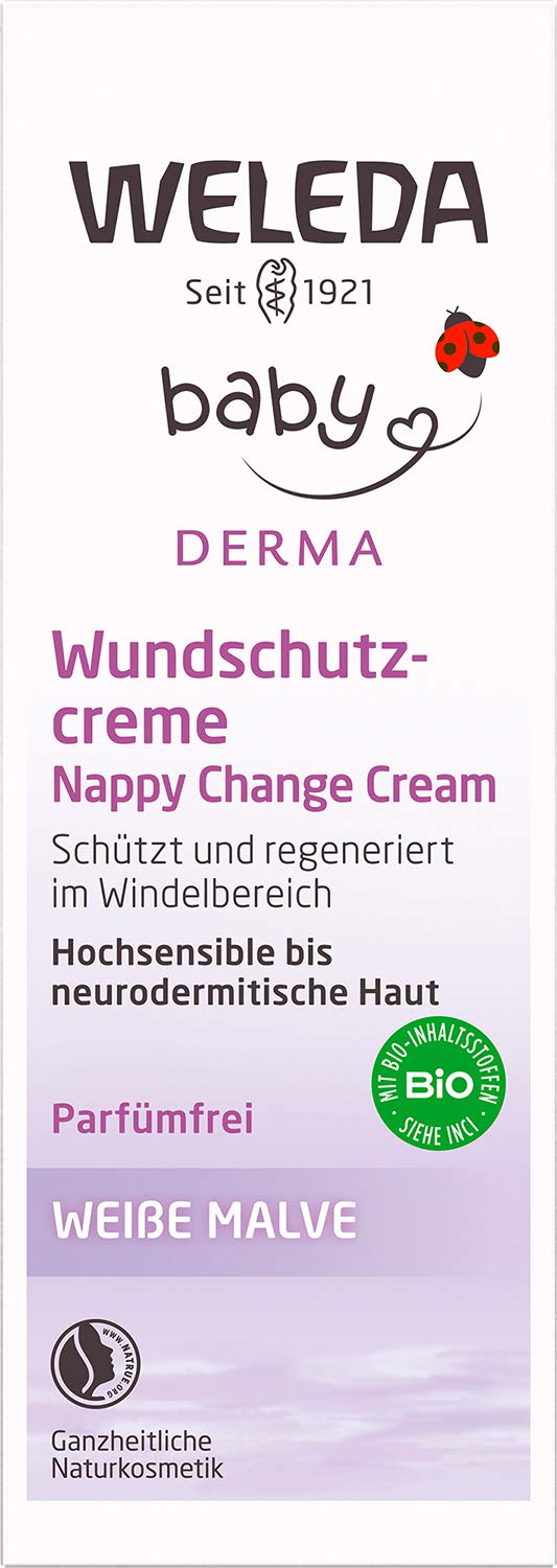 Weleda Weisse Malve Baby Cream Natural Cosmetics Skin Cream For The Protection And Regeneration Of Irritated Baby Skin Healing Ointment For Nappy Care (1 X 50 Ml) - NewNest Australia