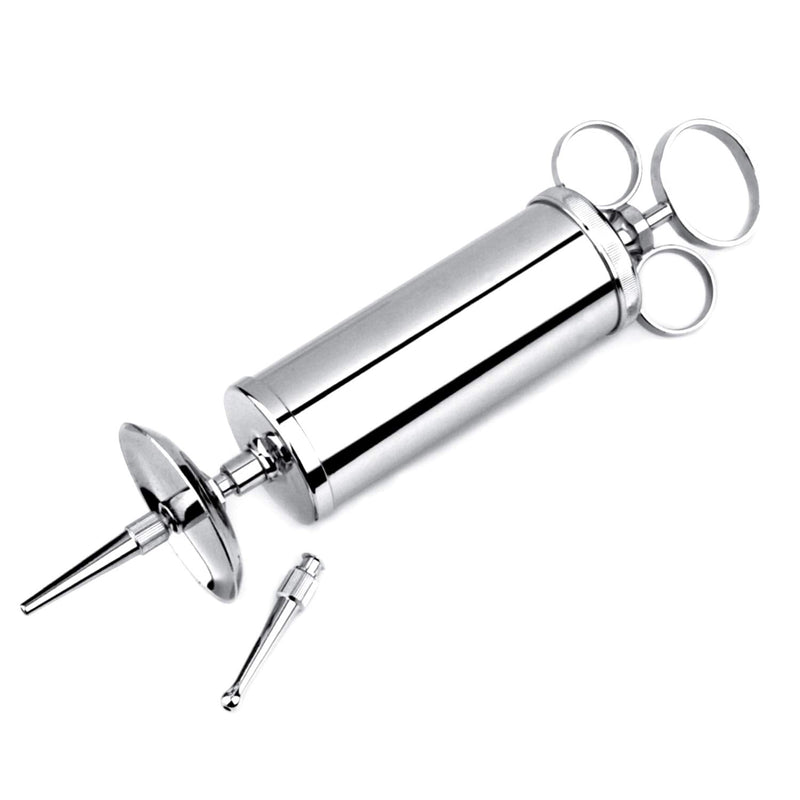Ear Wax Removal Syringe 4 OZ - Brass with Chrome Finish Ideal for Household, EMT, Firefighter, Police, Medical Student, School and Hobby - NewNest Australia