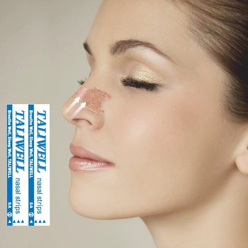 Taliwell Nose Plasters Pack of 100 M Medium Better Breathing While Sleeping, Sports, Sniffs, Nose Strips Against Snoring, Anti-Snoring Plaster Stopper - NewNest Australia