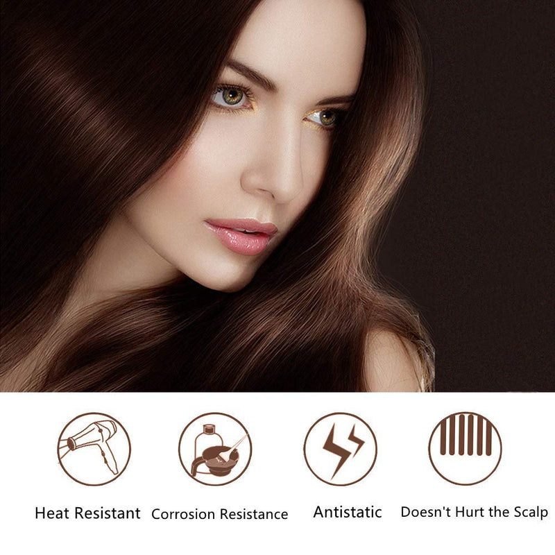 Nicoone Professional Hair Combs, Aviation Aluminum Metal Cutting Comb Hairdressing Comb, Salon Comb Master Barber Comb for Cutting and Hair Styling (8.4x1in, Gold) 1 Count (Pack of 1) - NewNest Australia