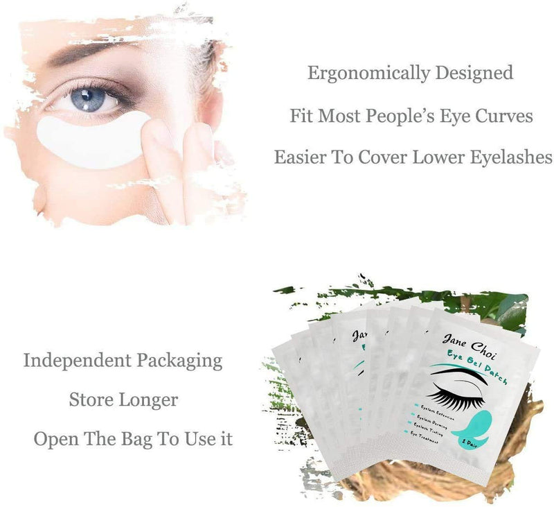 Eye Gel Pads, 50 Pairs of Eyelash Lash Extension Lint Free Under Eye Gel Pads Eye Patches For Pro Salon and Individual Eyelash Extension, Facials - NewNest Australia