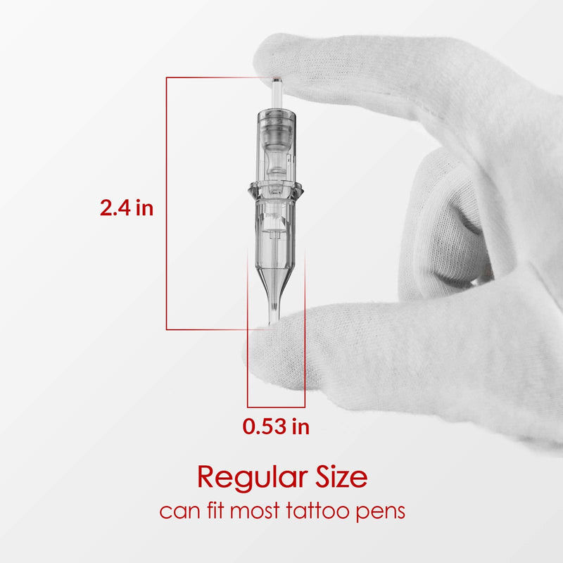 Wormhole Tattoo Cartridge Needles 50pcs Assorted Tattoo Needle Cartridges Round Liner Mixed 3RL 5RL 7RL 9RL 11RL (50pcs #10 Standard RL) - NewNest Australia