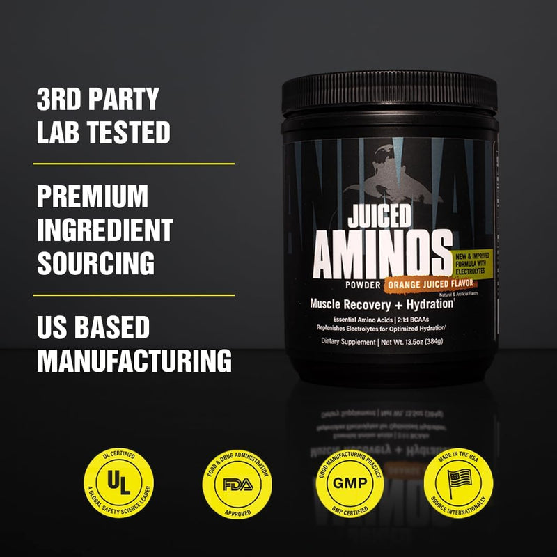 Universal Nutrition Animal Juiced Aminos (Strawberry Limeade) - Post Workout Supplement With 6G Bcaa/Eaa Matrix & 4G Amino Acid Blend For Improved Performance & Muscle Recovery, 30 Scoops Of Strawberry Limeade - NewNest Australia