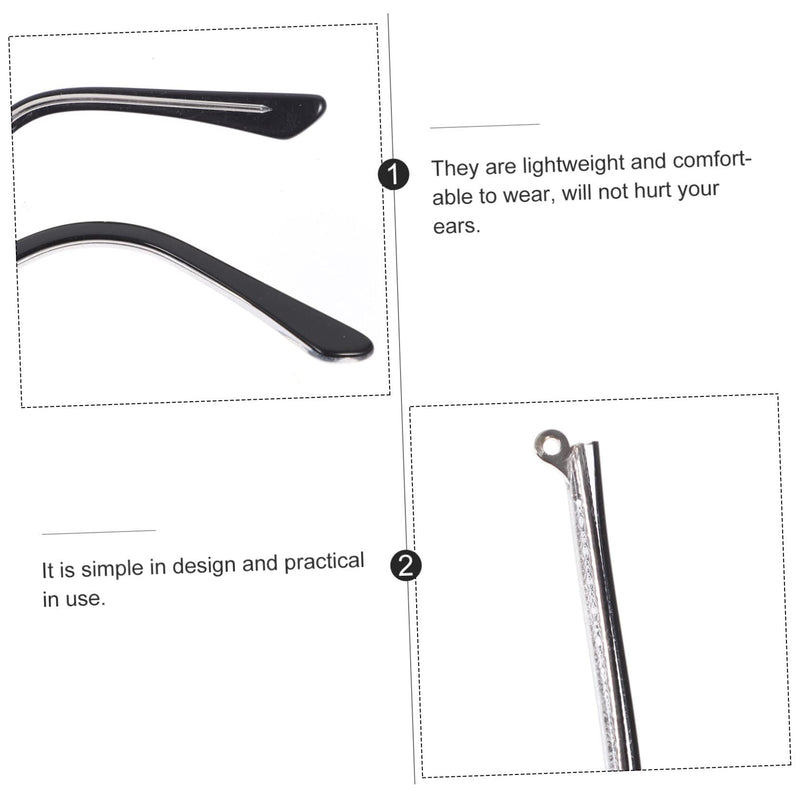 Ultechnovo 1 Pair Of Glasses Accessories Replacement Glasses Arm Glasses Leg Arm For Glasses Glasses Arm Glasses Leg Glasses Arm Replacement Ear Hooks Men Black - NewNest Australia