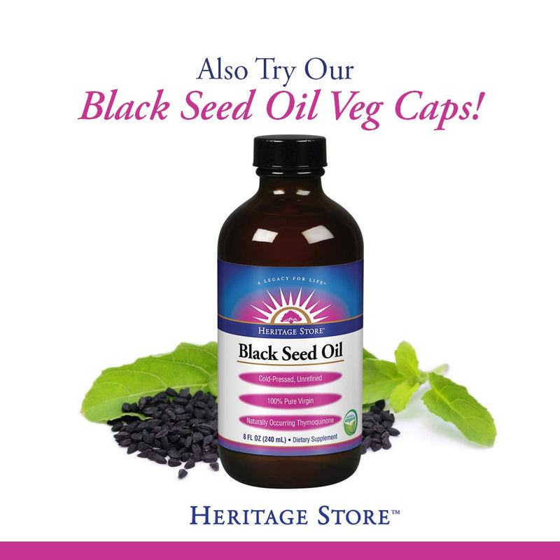 Heritage Store Black Seed Oil 650 Mg, 90 Count | 60 Day Money Back Guarantee - NewNest Australia