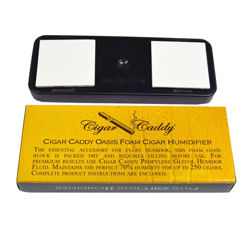 Cigar Caddy Deluxe Humidifier, Large Foam Humidifier, Rectangle, Maintains 70% Humidity for up to 250 Cigars - NewNest Australia