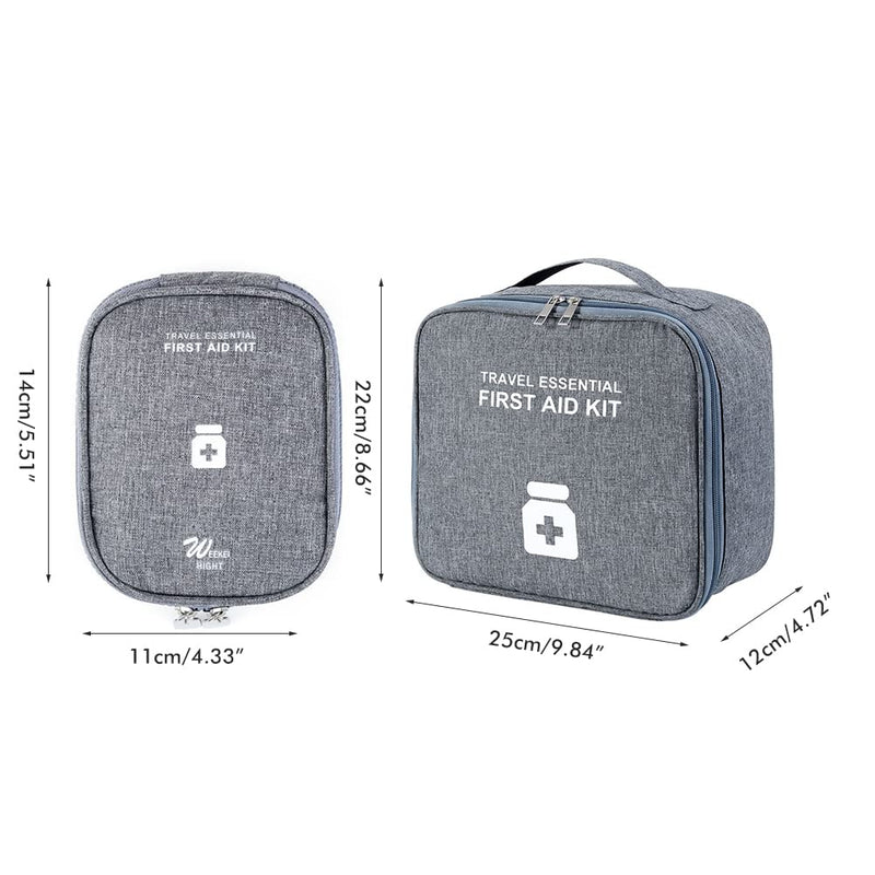 Ghzste Pack of 2 Medicine Bag Large Capacity Waterproof Medical Emergency Bag, Empty Waterproof First Aid Medication Bag for Travel Outdoor - NewNest Australia