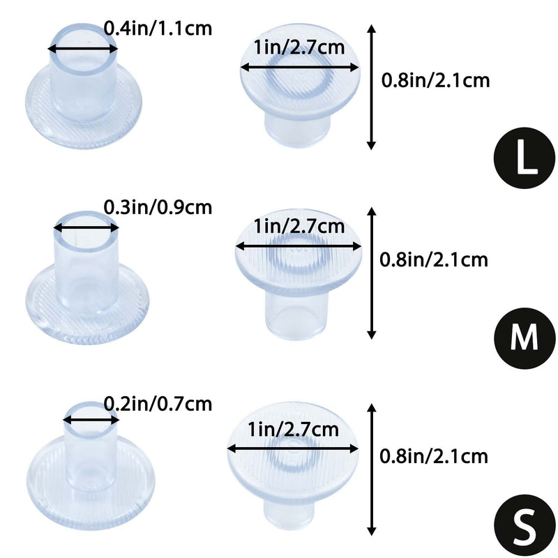 12 Pairs High Heel Protectors Transparent Heel Stoppers Invisible Heel Protectors for Grass for Women Perfect for Weddings Formal Occasions Outdoor Garden Party S, M, L - NewNest Australia