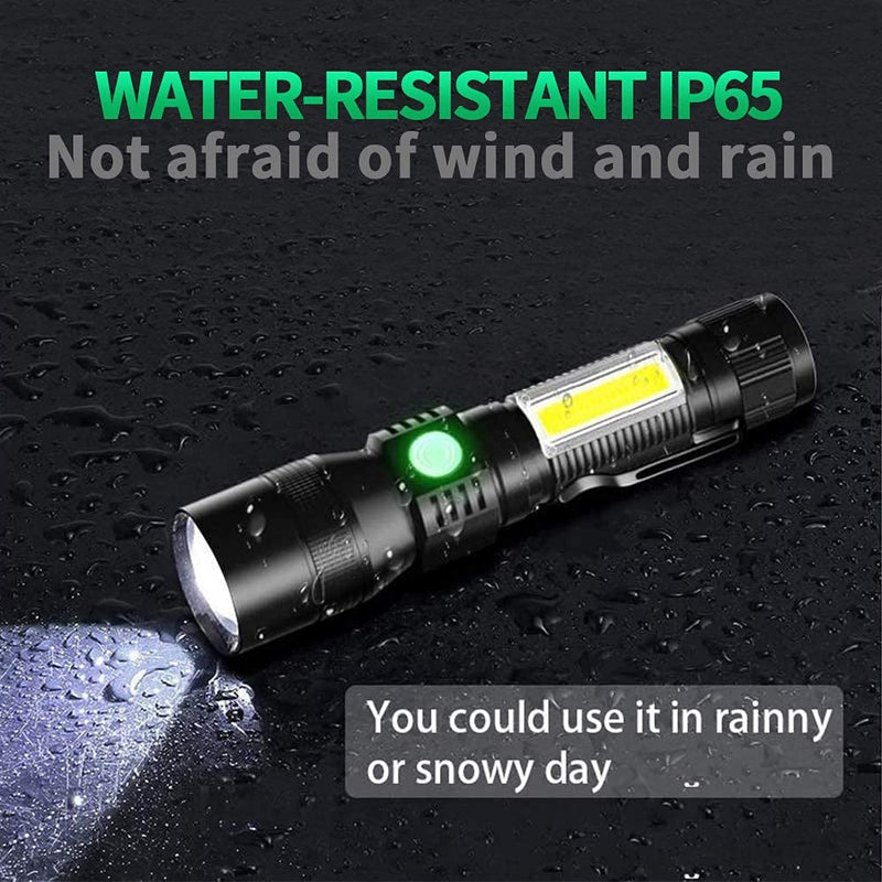 Black Light Flashlight Rechargeable, 3-in-1 UV Light Flashlights, 1000 Lumen LED Tactical Flashlight, High Powered 7 Modes Waterproof UV Blacklight Flashlights for Stains Detection Camping Emergency 1 - NewNest Australia